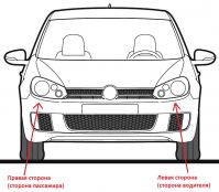 Audi 80 / 90 1991-1994 Стекло противотуманной фары (Россия). - вид 1 миниатюра